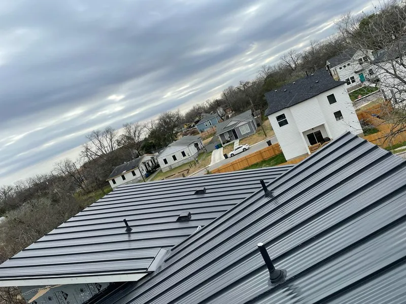 Standing seam metal roof panels with vents for Skylight Repair in Northvale